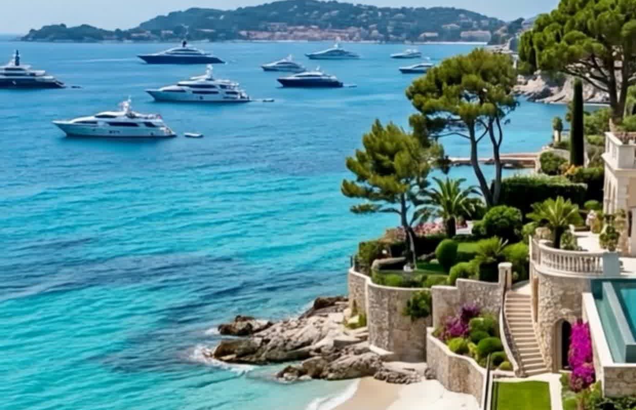 Before: yachts in the bay